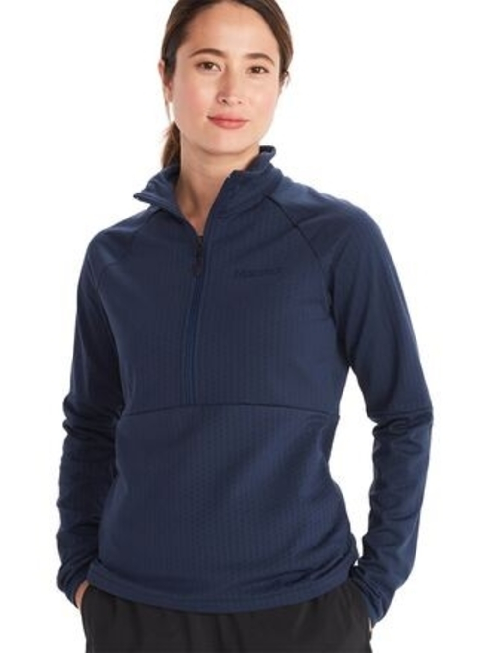 Marmot Laconte Women's Half-Zip Performance Pullover - Navy Medium
